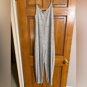 Akira Heather Gray Sleeveless Jumpsuit